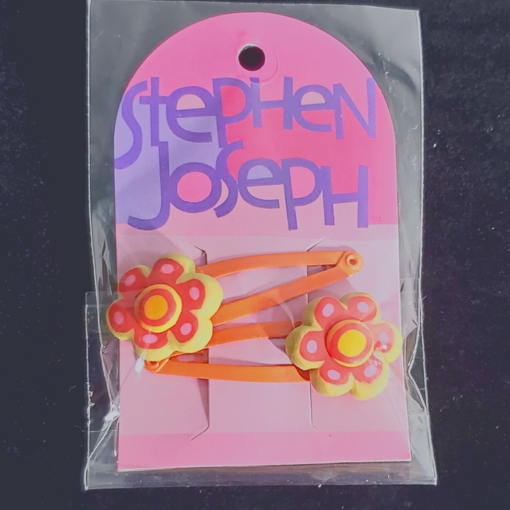 NEW Stephen Joseph Flower Girls Hair Barrettes